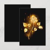 Golden roos (gouden roos) aankondiging (Voorkant / Achterkant)