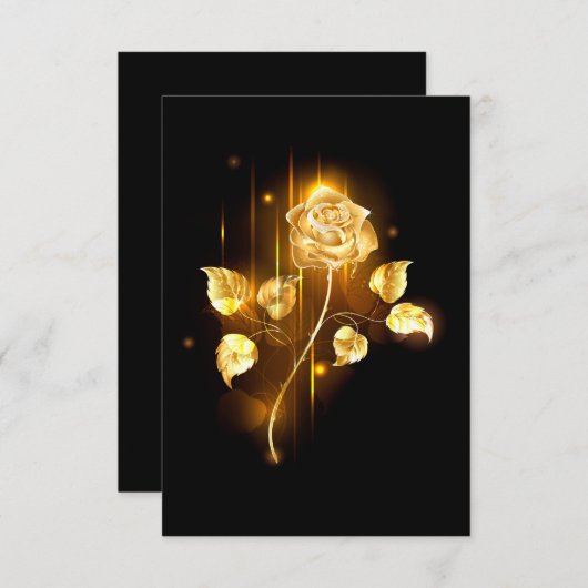 Golden roos (gouden roos) aankondiging (Voorkant / Achterkant)