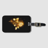 Golden roos (gouden roos) bagagelabel (Voorkant (horizontaal))