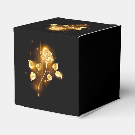 Golden roos (gouden roos) bedankdoosjes (Achterkant)