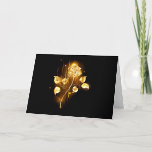Golden roos (gouden roos) bedankkaart