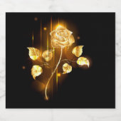 Golden roos (gouden roos) bier etiket (Enkel label)