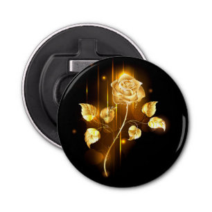 Golden roos (gouden roos) button flesopener