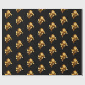 Golden roos (gouden roos) cadeaupapier (Vlak)