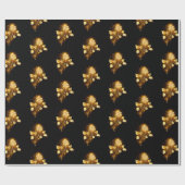 Golden roos (gouden roos) cadeaupapier (Vlak)