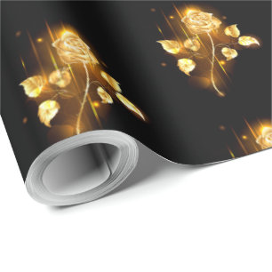 Golden roos (gouden roos) cadeaupapier