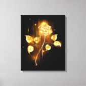 Golden roos (gouden roos) canvas afdruk (Voorkant)