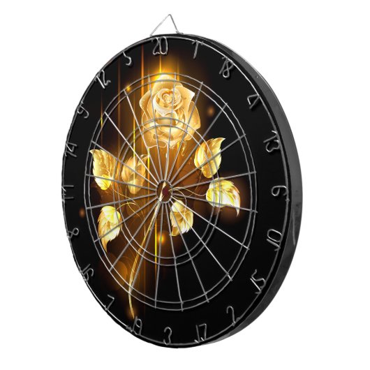 Golden roos (gouden roos) dartbord (Voorkant Rechts)