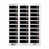 Golden roos (gouden roos) etiket (Full Sheet)