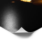 Golden roos (gouden roos) foto afdruk (Hoek)