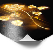 Golden roos (gouden roos) foto afdruk (Hoek)