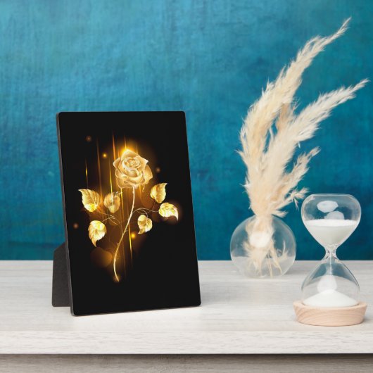 Golden roos (gouden roos) fotoplaat (Zijkant)