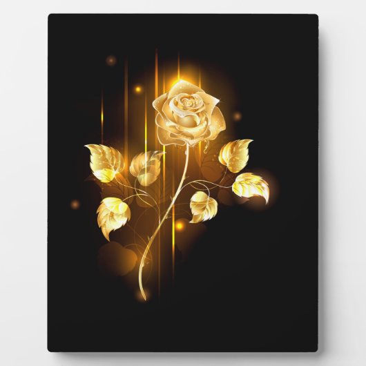 Golden roos (gouden roos) fotoplaat (Voorkant)