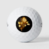 Golden roos (gouden roos) golfballen (Voorkant)