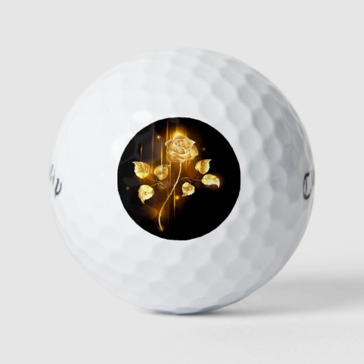 Golden roos (gouden roos) golfballen (Voorkant)