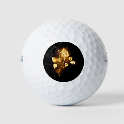 Golden roos (gouden roos) golfballen (Voorkant)