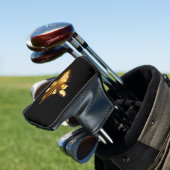 Golden roos (gouden roos) golfheadcover (Insitu)