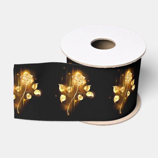 Golden roos (gouden roos) grosgrain lint (Spoel)