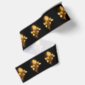 Golden roos (gouden roos) grosgrain lint (Achterkant)