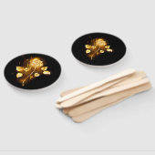 Golden roos (gouden roos) handwaaier (Niet-gemonteerd)