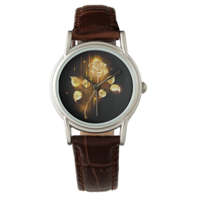 Golden roos (gouden roos) horloge (Voorkant)