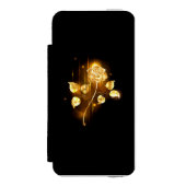 Golden roos (gouden roos) incipio iPhone portemonnee hoesje (Voorkant Agenda)