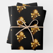 Golden roos (gouden roos) inpakpapier vel (In situ)