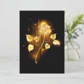Golden roos (gouden roos) kaart (Staand voorkant)