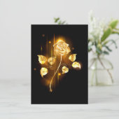 Golden roos (gouden roos) kaart (Staand voorkant)