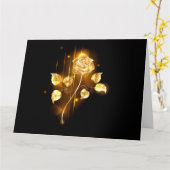 Golden roos (gouden roos) kaart (Gele Bloem)