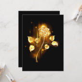 Golden roos (gouden roos) kaart (Voorkant / Achterkant in situ)