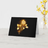 Golden roos (gouden roos) kaart (Gele Bloem)