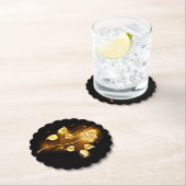 Golden roos (gouden roos) kartonnen onderzetters (Insitu)