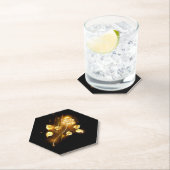 Golden roos (gouden roos) kartonnen onderzetters (Insitu)