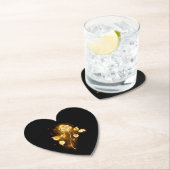 Golden roos (gouden roos) kartonnen onderzetters (Insitu)