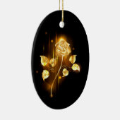 Golden roos (gouden roos) keramisch ornament (Rechts)