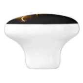 Golden roos (gouden roos) keramische knop (Zijkant)