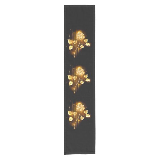 Golden roos (gouden roos) korte tafelloper (Voorkant)