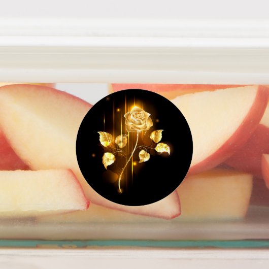 Golden roos (gouden roos) labels (Aangebracht)