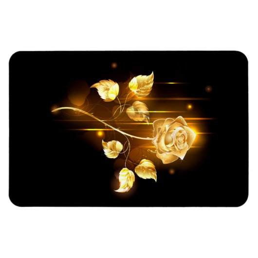 Golden roos (gouden roos) magneet (Horizontaal)