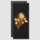 Golden roos (gouden roos) magnetische uitnodiging (Voorkant / Achterkant)