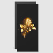 Golden roos (gouden roos) magnetische uitnodiging (Voorkant / Achterkant)