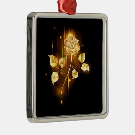 Golden roos (gouden roos) metalen ornament (Rechts)