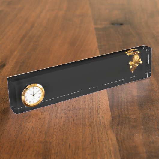 Golden roos (gouden roos) naambordje (Zijkant)