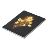 Golden roos (gouden roos) notitieblok (Linkerzijde)