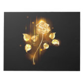 Golden roos (gouden roos) notitieblok (Voorkant)