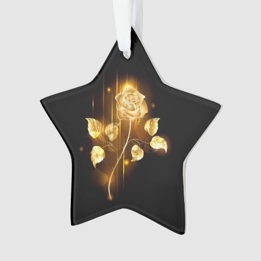 Golden roos (gouden roos) ornament (voorkant)