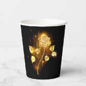 Golden roos (gouden roos) papieren bekers (Achterkant)