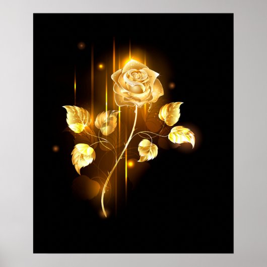 Golden roos (gouden roos) poster (Voorkant)