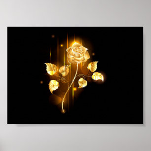 Golden roos (gouden roos) poster